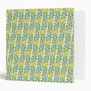 Art Nouveau Buttercup floral wallpaper damask Binder