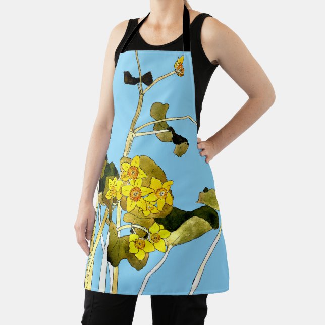 Art Nouveau Buttercups Apron (Insitu)
