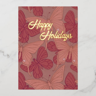 Art Nouveau Butterfly Card (Foil)