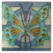 Art Nouveau Butterfly Design Feature Tile 2 Sizes