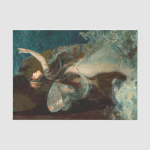Art Nouveau Butterfly Fairy Water Maiden Tissue Paper