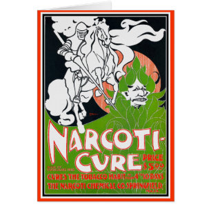 Art Nouveau Card: Narcoti-Cure -William H. Bradley