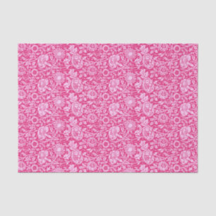 Art Nouveau Carnation Damask, Fuchsia Pink Tissue Paper