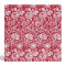 Art Nouveau Carnation Damask, Red and White