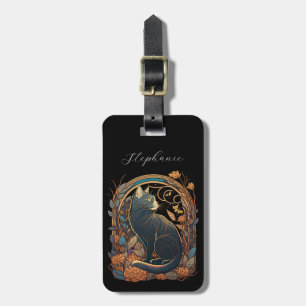 Art Nouveau Cat Luggage Tags