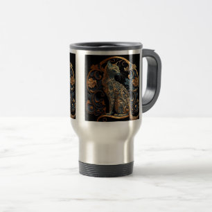 Art Nouveau Cat Travel/Commuter Mug, 15 oz  Travel Mug