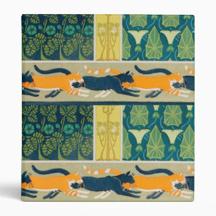Art Nouveau Cats Binder
