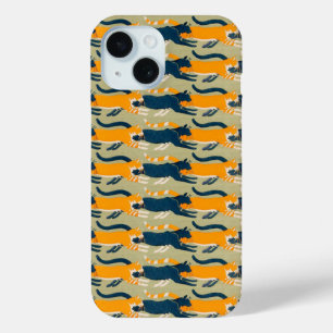 Art Nouveau Cats iPhone 15 Case