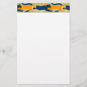 Art Nouveau Cats Stationery