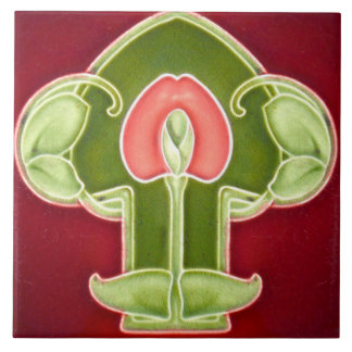 Art Nouveau Ceramic Fireplace wall Tile