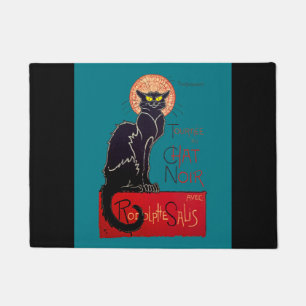 Art Nouveau Chat Noir Black Cat Doormat
