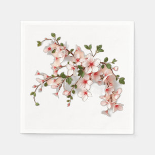 Art Nouveau Cherry Blossoms with Ivy Napkin
