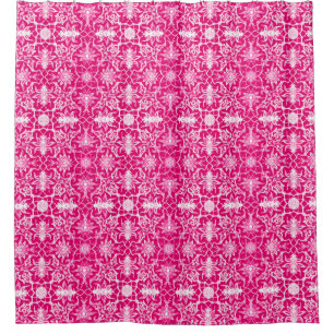 Art Nouveau Chinese Pattern - Fuschia Pink