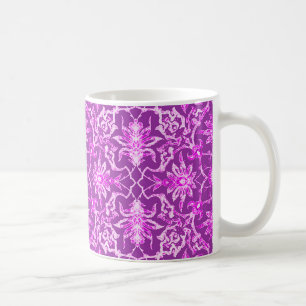Art Nouveau Chinese Tile - Amethyst Purple Coffee Mug