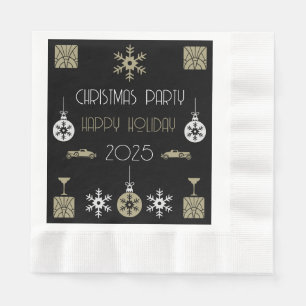 Art Nouveau Christmas Drink Napkin