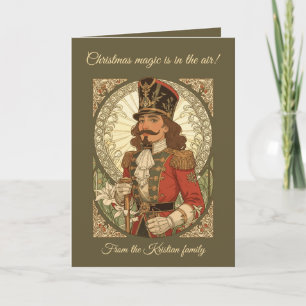 Art Nouveau Christmas Nutcracker Soldier Vintage S Card
