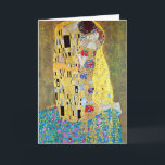 Art Nouveau Christmas, The Kiss by Gustav Klimt Holiday Card<br><div class="desc">Easy to customize Christmas card, just add your names! The Kiss (original Der Kuss)(1907-1908) by Gustav Klimt (1862-1918) is probably Gustav Klimt's most famous work. He began work on it in 1907 and it is the high point of his so-called 'Golden Period'. The Kiss is a vintage Victorian Era Symbolism...</div>
