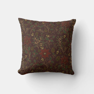 Art Nouveau Christmas Throw Pillow
