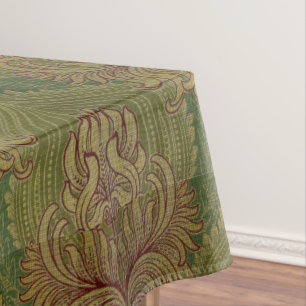 Art Nouveau Chrysanthemum & Artichoke Pattern Tablecloth