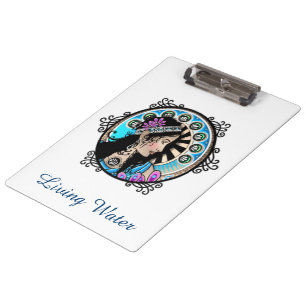 Art Nouveau Circle Painting Samaritan Woman Clipboard