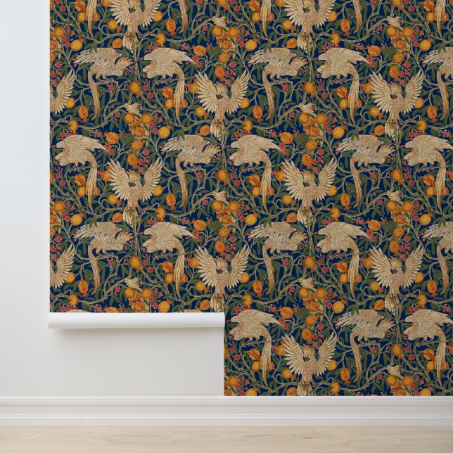 Art Nouveau Cockatoo Pattern by Walter Crane Wallpaper (Application)