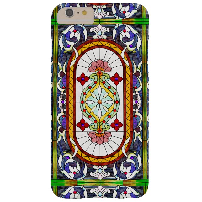 Art Nouveau Colourful Tiffany Stained Glass Window Case-Mate iPhone Case (Back)