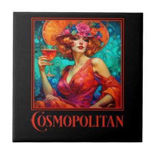 Art Nouveau Cosmopolitan  Tile