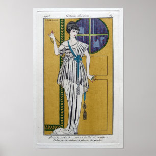 Art Nouveau Costumes Parisiens by George Barbier Poster