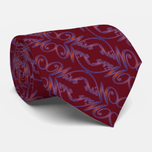 Art Nouveau (Cranberry) Tie