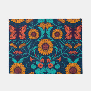 Art Nouveau daisies Doormat