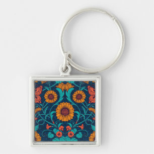 Art Nouveau daisies Keychain