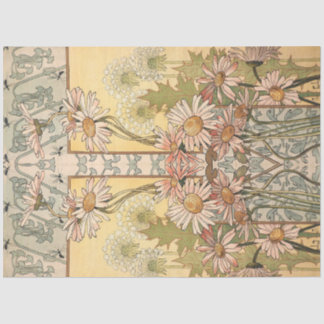 Art Nouveau Daisy Border  Tissue Paper