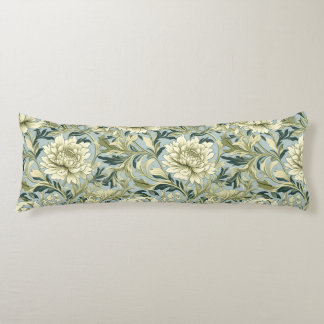 Art nouveau,Damask pattern,Organic,Curved lines Body Pillow