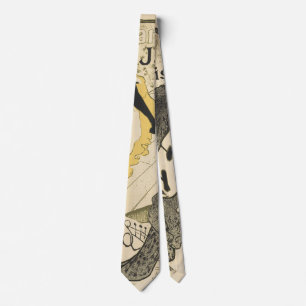 Art Nouveau Dancer Jane Avril, Toulouse Lautrec Tie