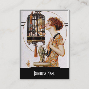 Art Nouveau Déco carte de visite élégant