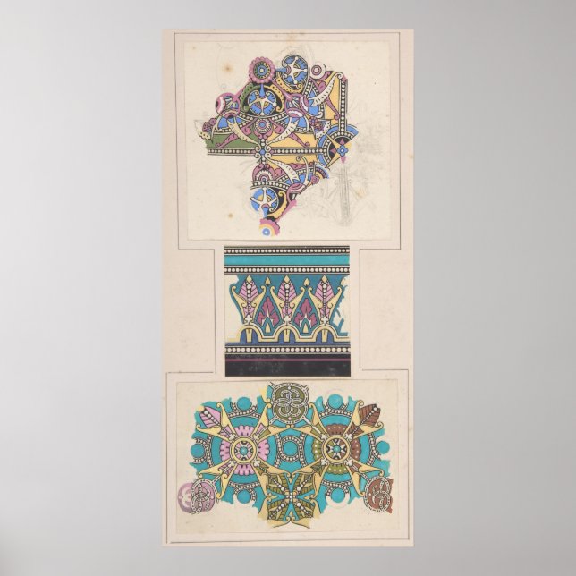 Art nouveau decorative art Christopher dresser Poster (Front)