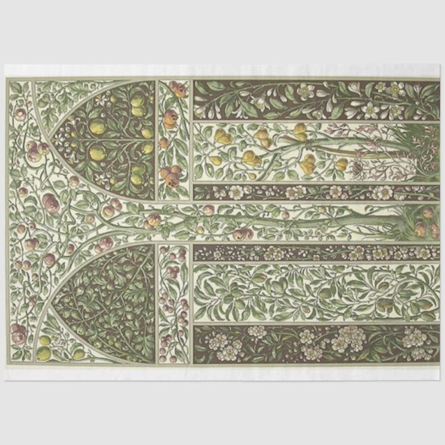 Art Nouveau Decorative Lemon Decoupage Paper (Front)