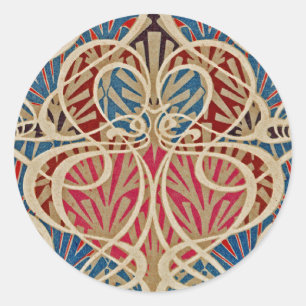 Art Nouveau Design #10 at Emporio Moffa Classic Round Sticker