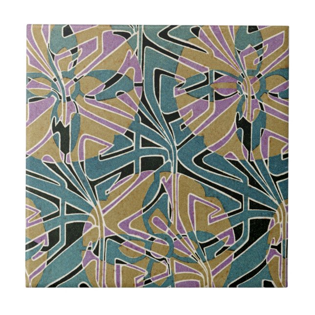Art Nouveau Design #11 @ VictoriaShaylee Tile (Front)