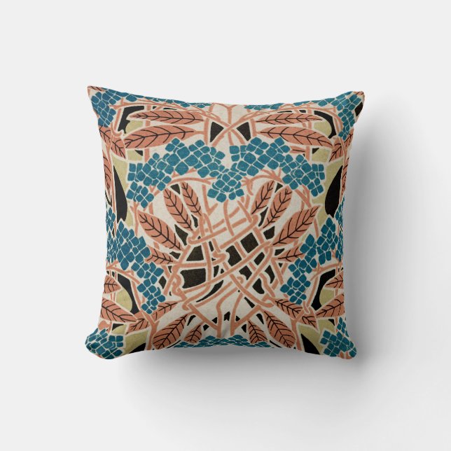 Art Nouveau Design #12 Throw Pillow (Front)