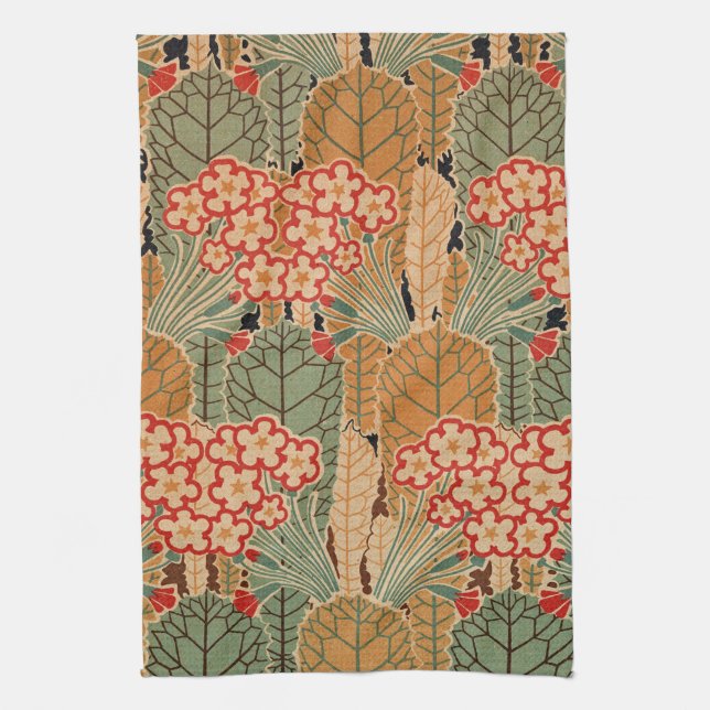 Art Nouveau Design #1 at Emporio Moffa Kitchen Towel (Vertical)