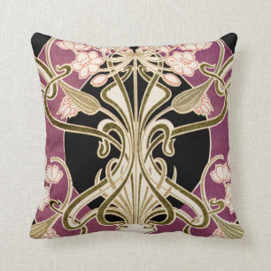 Art Nouveau Design #2 Throw Pillow