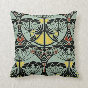 Art Nouveau Design #5 @ VictoriaShaylee Throw Pillow