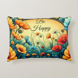 Art Nouveau Design Accent Pillow