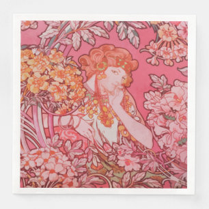 Art Nouveau design Dinner Paper Napkins