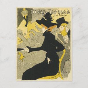 Art Nouveau, Divan Japonais by Toulouse Lautrec Postcard