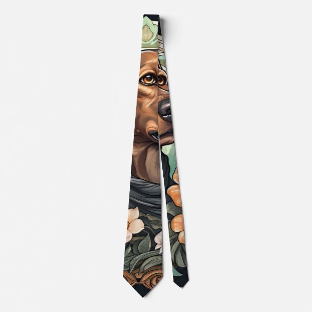 Art Nouveau Dog Tie (Front)