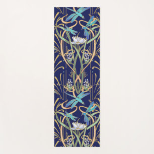 Art Nouveau Dragonflies Pattern  Yoga Mat