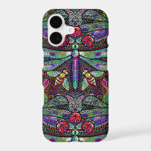 Art nouveau dragonfly damask case for iPhone X