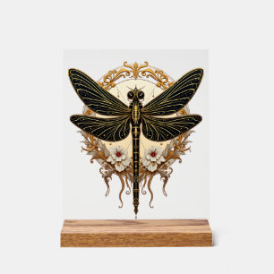 Art Nouveau Dragonfly Elegant Steampunk Acrylic Sign